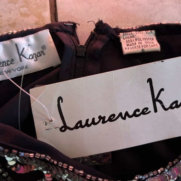 Stunning and elegant rare Lawrence Kazar cocktail dress - Picture 8 of 10